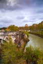 Tiber River Rome, Italy Royalty Free Stock Photo