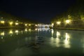 Tiber river in Rome at night Royalty Free Stock Photo