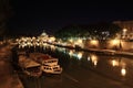 Tiber river, Sant' Angelo Bridge and Basilica Royalty Free Stock Photo