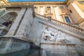 Tiber statue by Michelangelo in Campidoglio square in Rome