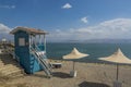 Tiberias swimming beach at the Sea of Galilee