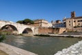 Tiberina Island in Rome, Italy