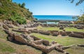 Tiberio`s Villa, roman ruins near Sperlonga, Latina province, Lazio, central Italy. Royalty Free Stock Photo