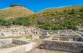 Tiberio`s Villa, roman ruins near Sperlonga, Latina province, Lazio, central Italy. Royalty Free Stock Photo