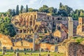 Tiberius palace in the Roman Forum, Italy Royalty Free Stock Photo