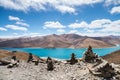 Tibet holy yamdrok lake Royalty Free Stock Photo