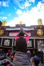 A pious prayer,Jokhang TempleÃ¯Â¼ÅLhasaÃ¯Â¼ÅTibet, China