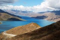 Tibet Lake Yamdrok(Yamtso) Royalty Free Stock Photo