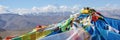 Tibet: prayer flags Royalty Free Stock Photo