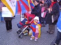 Tibet refugees protest