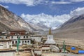 Tibet: rongbuk monastery Royalty Free Stock Photo