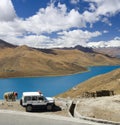 Tibet - Yamdrok Lake - Tibetan Plateau Royalty Free Stock Photo