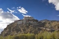 Tibet Zongshan castle Royalty Free Stock Photo