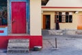 Tibetan Buddhism Temple with monk in Sikkim, India Royalty Free Stock Photo