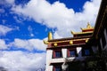 Tibetan Buddhism temple and sky