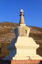 Tibetan buddhism tower Royalty Free Stock Photo