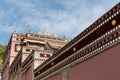 Tibetan buddhist architecture in kumbum monastery Royalty Free Stock Photo
