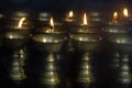 Tibetan Buddhist butterlamps Royalty Free Stock Photo