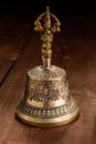 Tibetan buddhist ceremonial religious bell Royalty Free Stock Photo