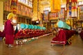 Tibetan Buddhist ceremony, Gyuto monastery, Dharamshala, India