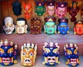 Tibetan Buddhist Deity Masks Royalty Free Stock Photo