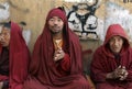 Kathmandu, Nepal, Tibetan Buddhist Monks Royalty Free Stock Photo