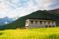 Tibetan building in Yading Royalty Free Stock Photo