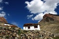 Tibetan country house Royalty Free Stock Photo