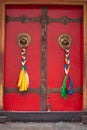 Tibetan door, Tibet Autonomous Region, China, Asia