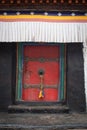 Tibetan door, Tibet Autonomous Region, China, Asia