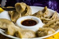 Tibetan Dumplings with souse