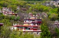 Unique tibetan architecture in spring Royalty Free Stock Photo