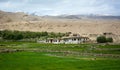 Tibetan houses at small village in Leh, India Royalty Free Stock Photo