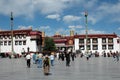 Tibetan Jokhang Monastery in Lhasa, Tibet Royalty Free Stock Photo