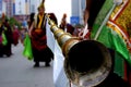 Tibetan lama blow long horn