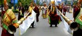 Tibetan lama blow long horn