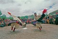 Tibetan man dancing