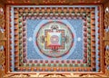 Tibetan mandala painting on monestery