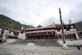 Tibetan monastery in Lhasa, Tibet Royalty Free Stock Photo
