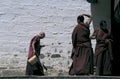 Tibetan monks Royalty Free Stock Photo