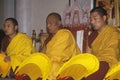 Tibetan Monks chanting performance at Agape Church in Santa Monica California Royalty Free Stock Photo