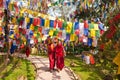 Tibetan monks, Darjeeling Royalty Free Stock Photo