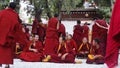 Tibetan monks Royalty Free Stock Photo