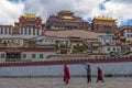 Tibetan Monks in Songzanlin, Shangri La, China