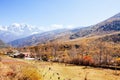 Autumn tibetan mountain