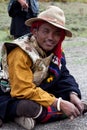 Tibetan nomad Royalty Free Stock Photo