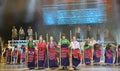 Tibetan people danceing night show, Jiuzhaigou