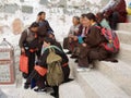 Tibetan people in Lhasa Royalty Free Stock Photo