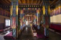 Tibetan people visit praying in Diskit Monastery or Deskit Galdan Tashi Chuling Gompa in the Nubra Valley at Leh Ladakh, India