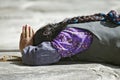 Tibetan pilgrim in Lhasa